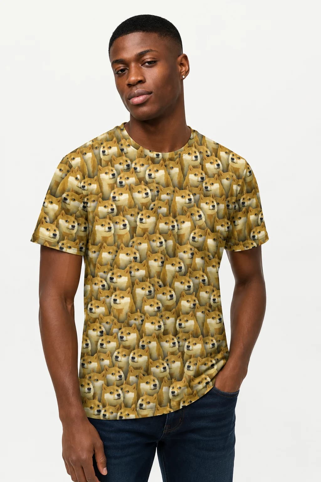 Men's basic cotton T-shirt