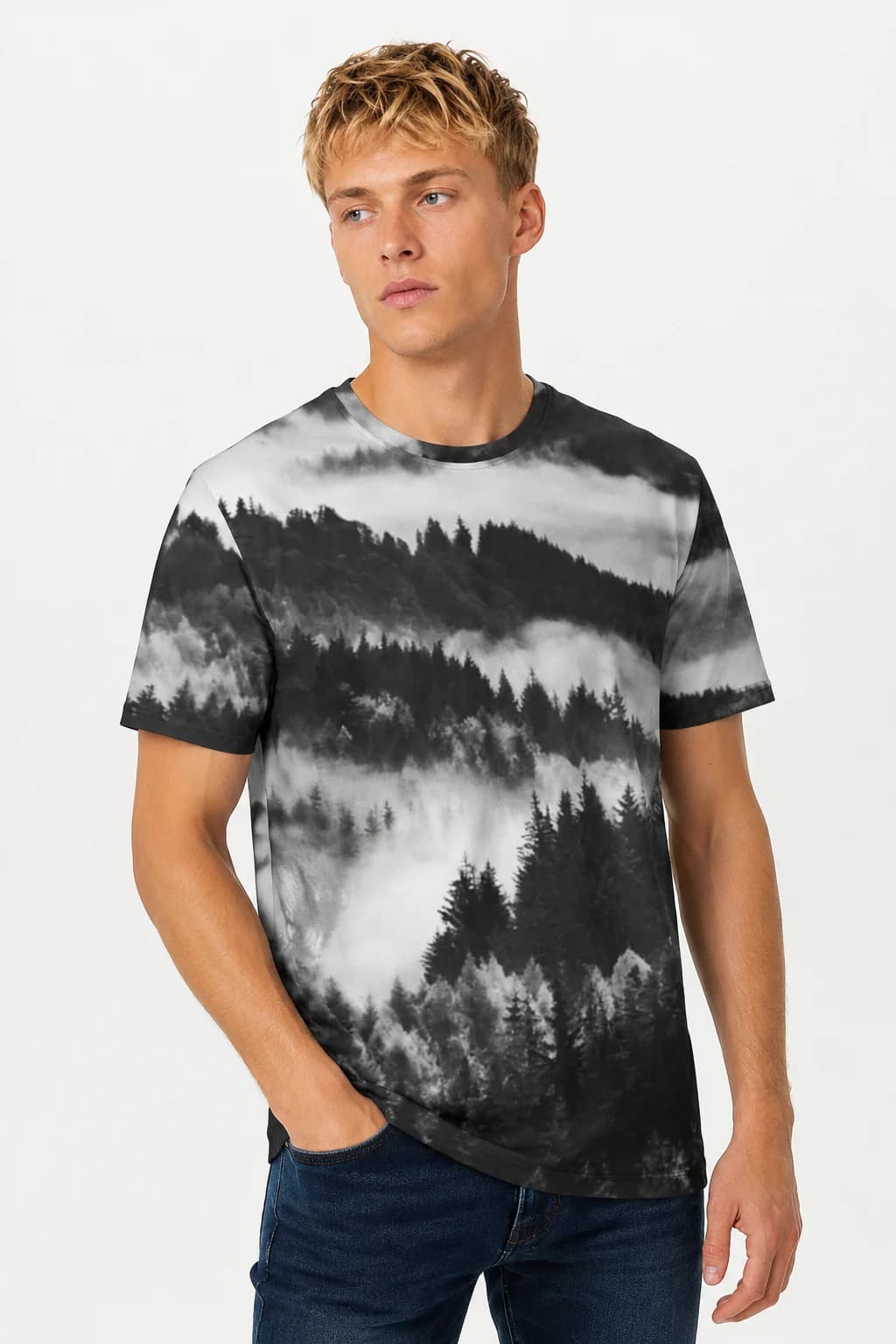 Men's basic cotton T-shirt