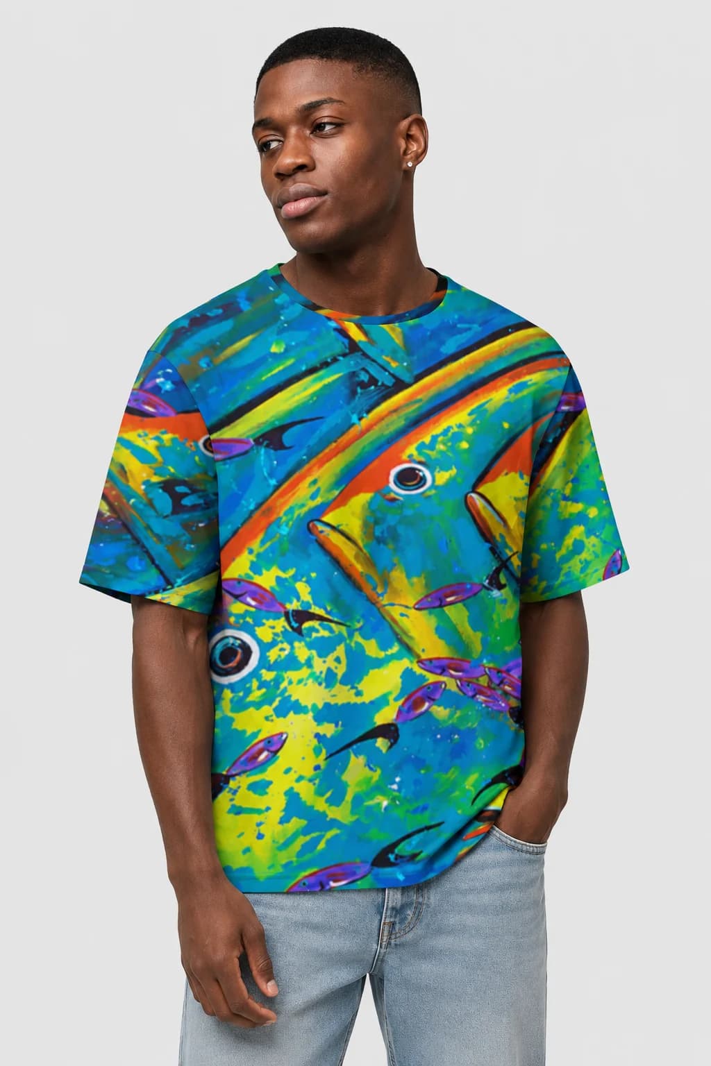 Men's oversized cotton T-shirt