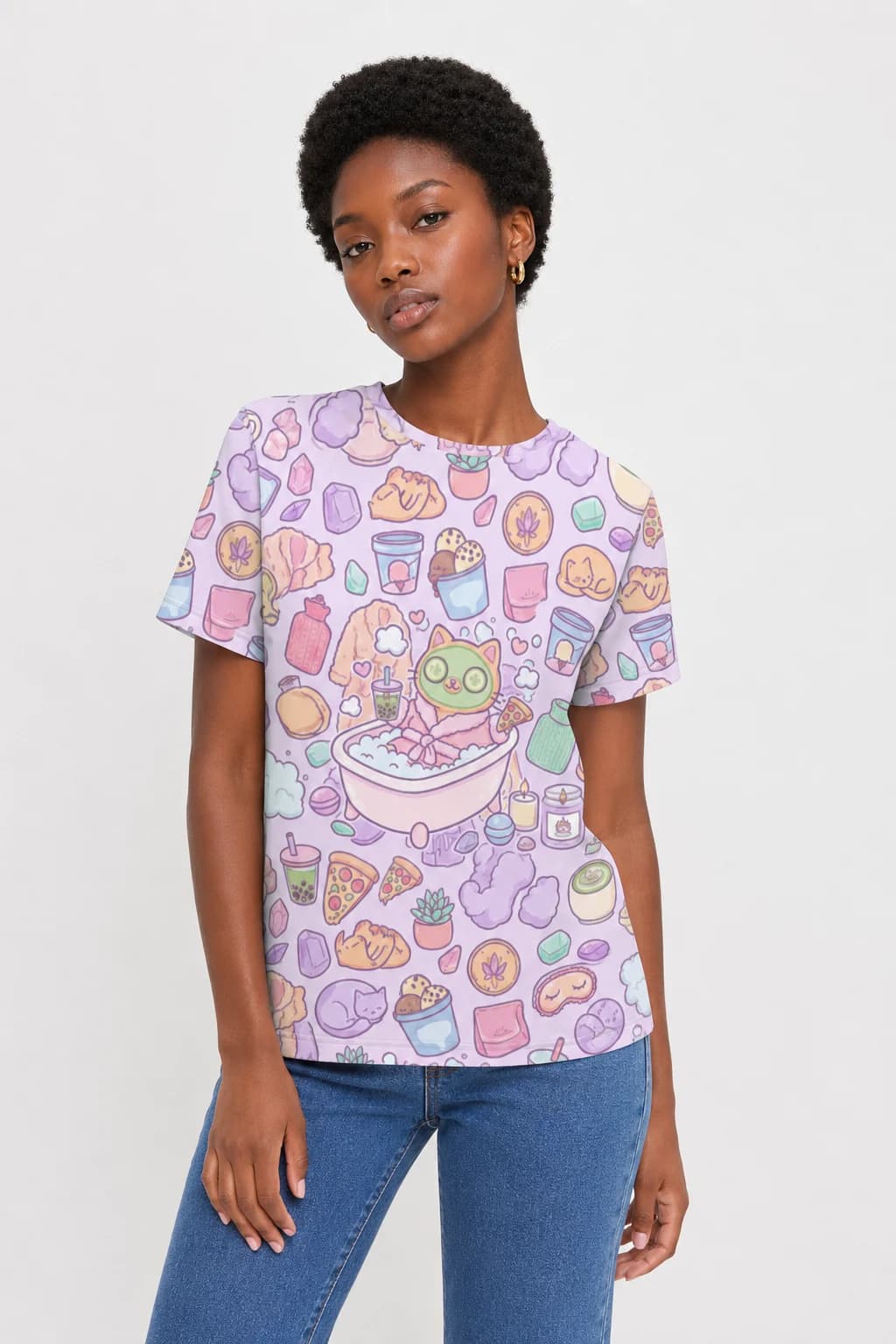 Women's basic cotton T-shirt