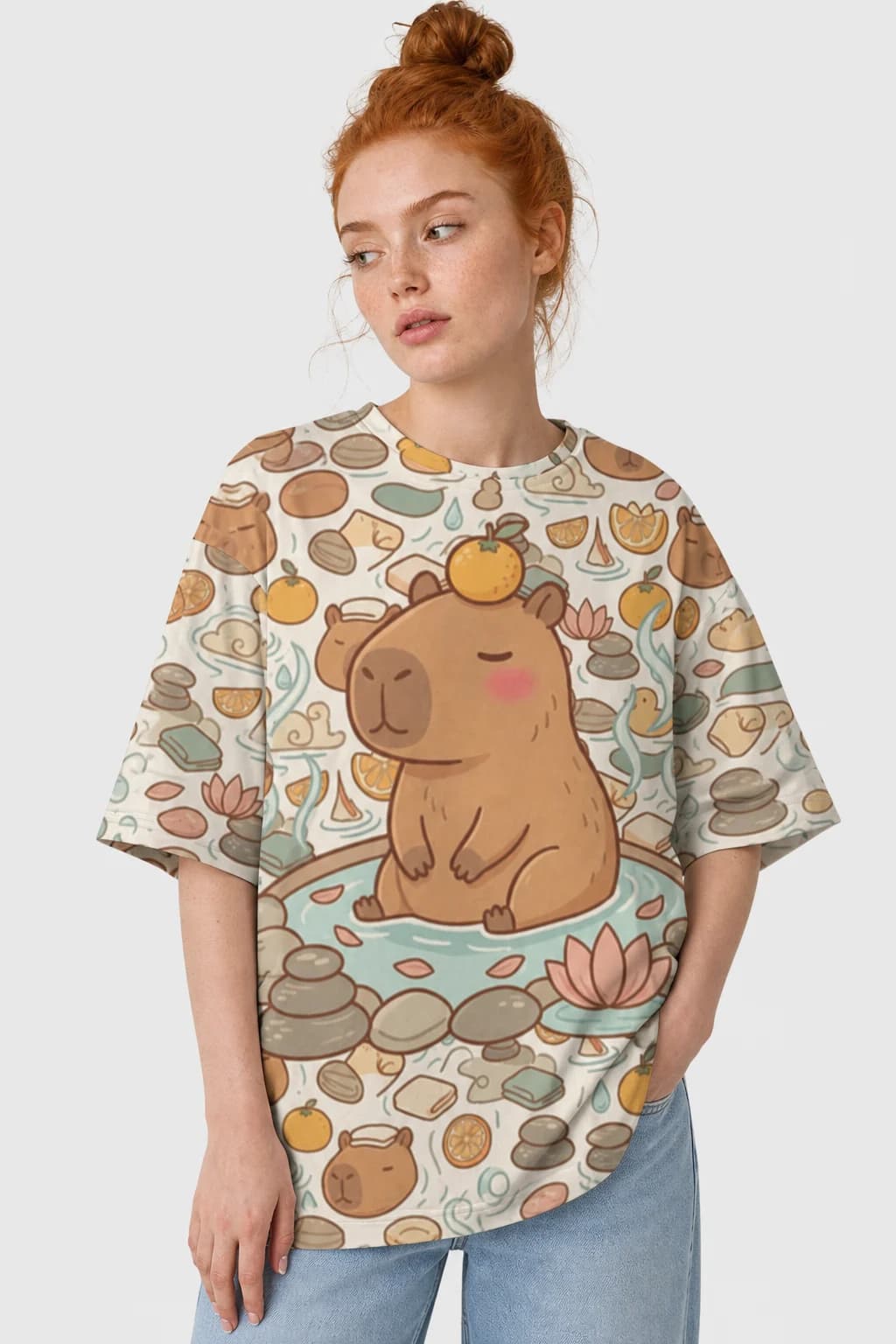 Capybara Chill — Zen Animal Calmcore Allover