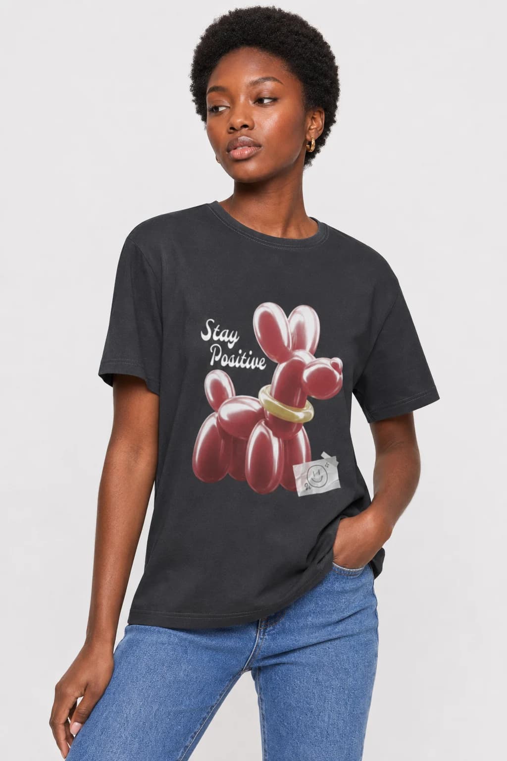 Stay Positive Balloon Dog