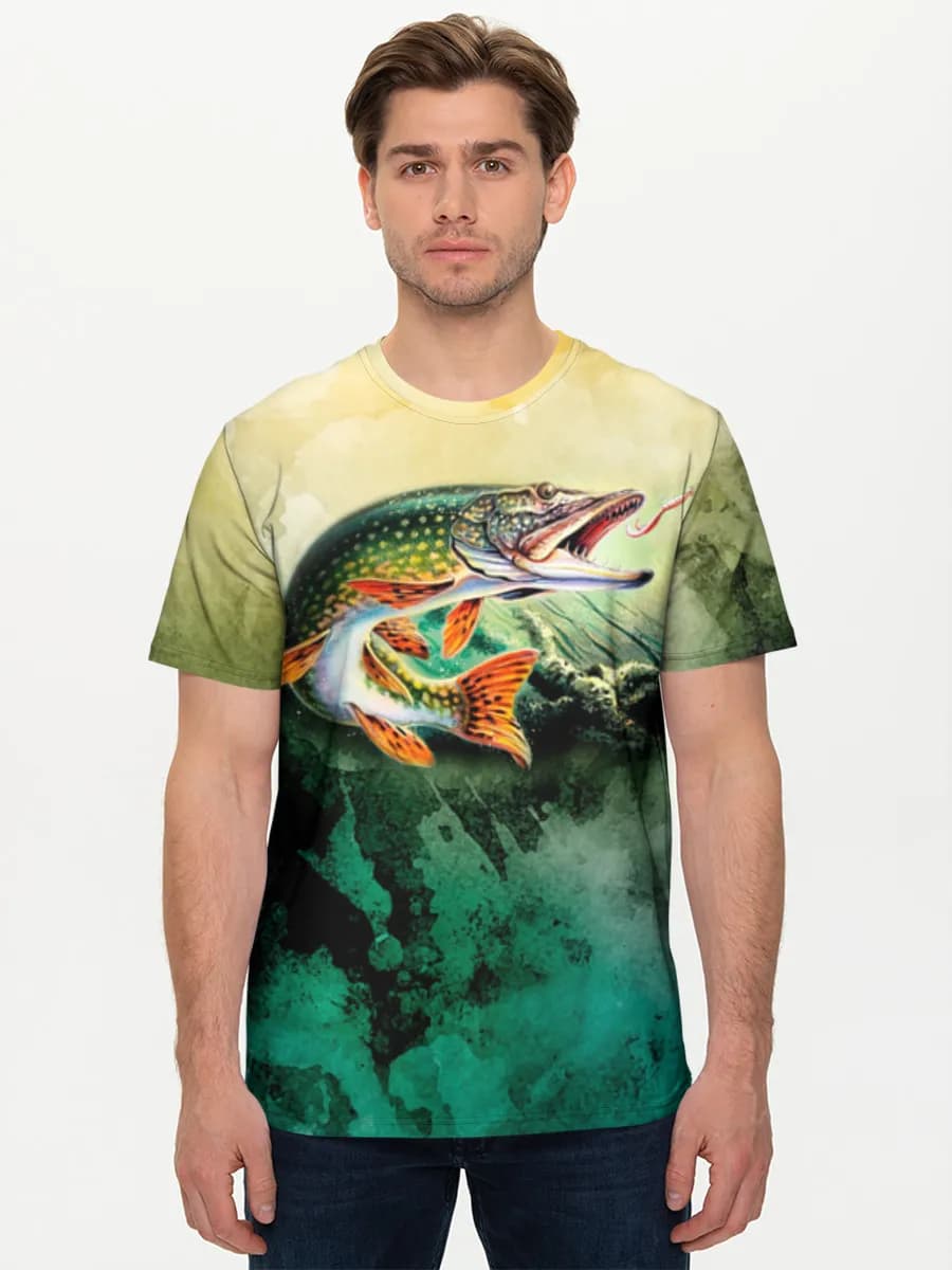 Watercolor Pike Strike