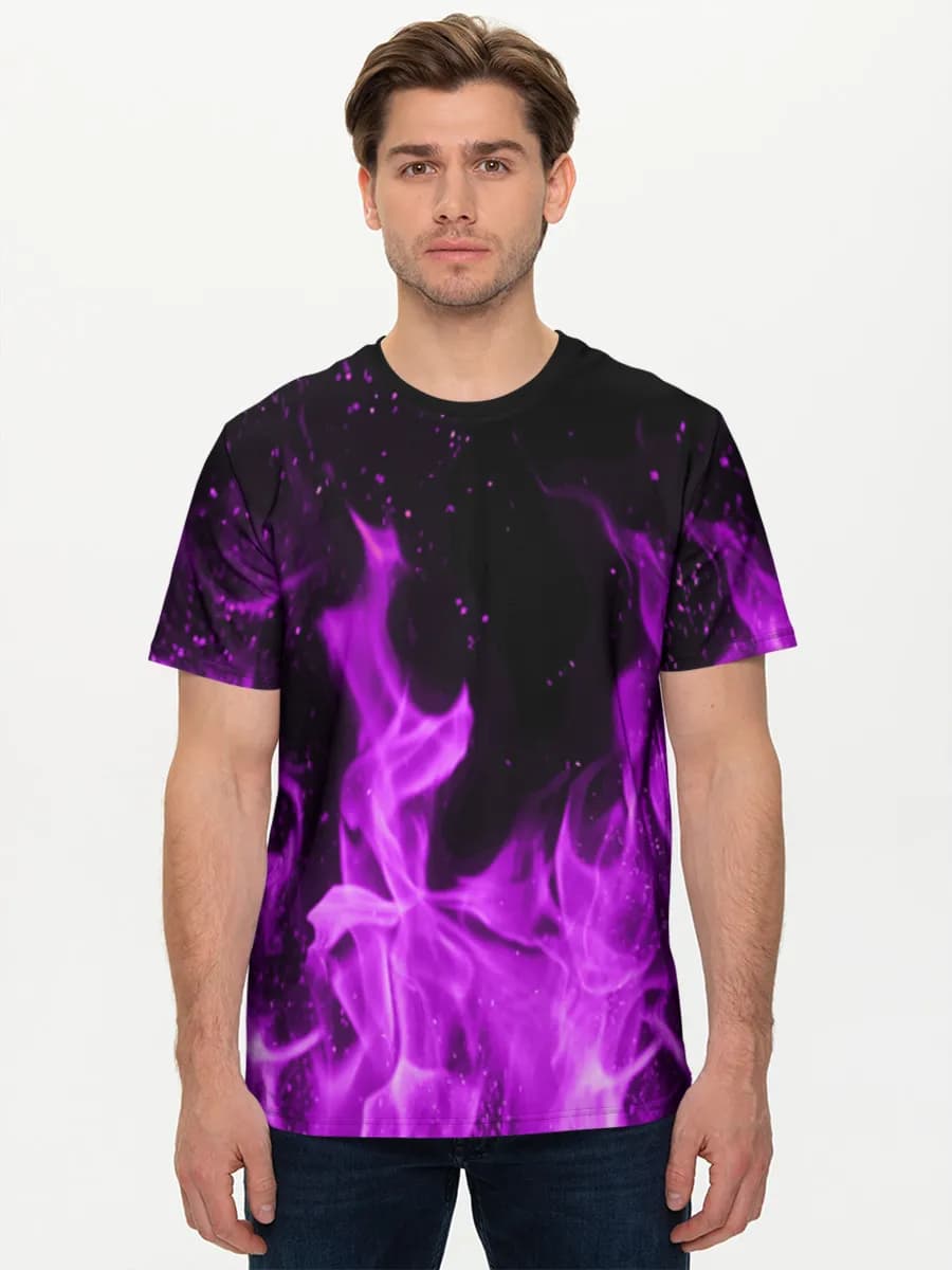 Purple Neon Flames