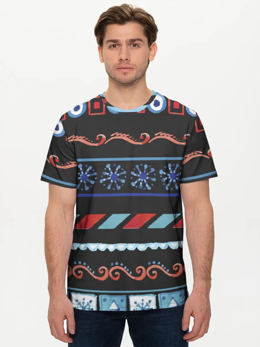 Folk Geometric Border Stripes