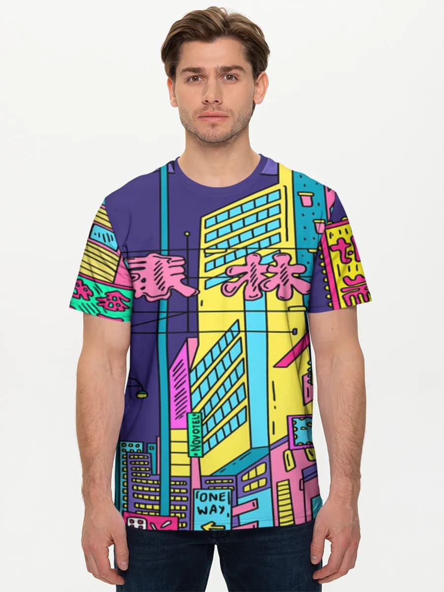 Men's basic cotton T-shirt