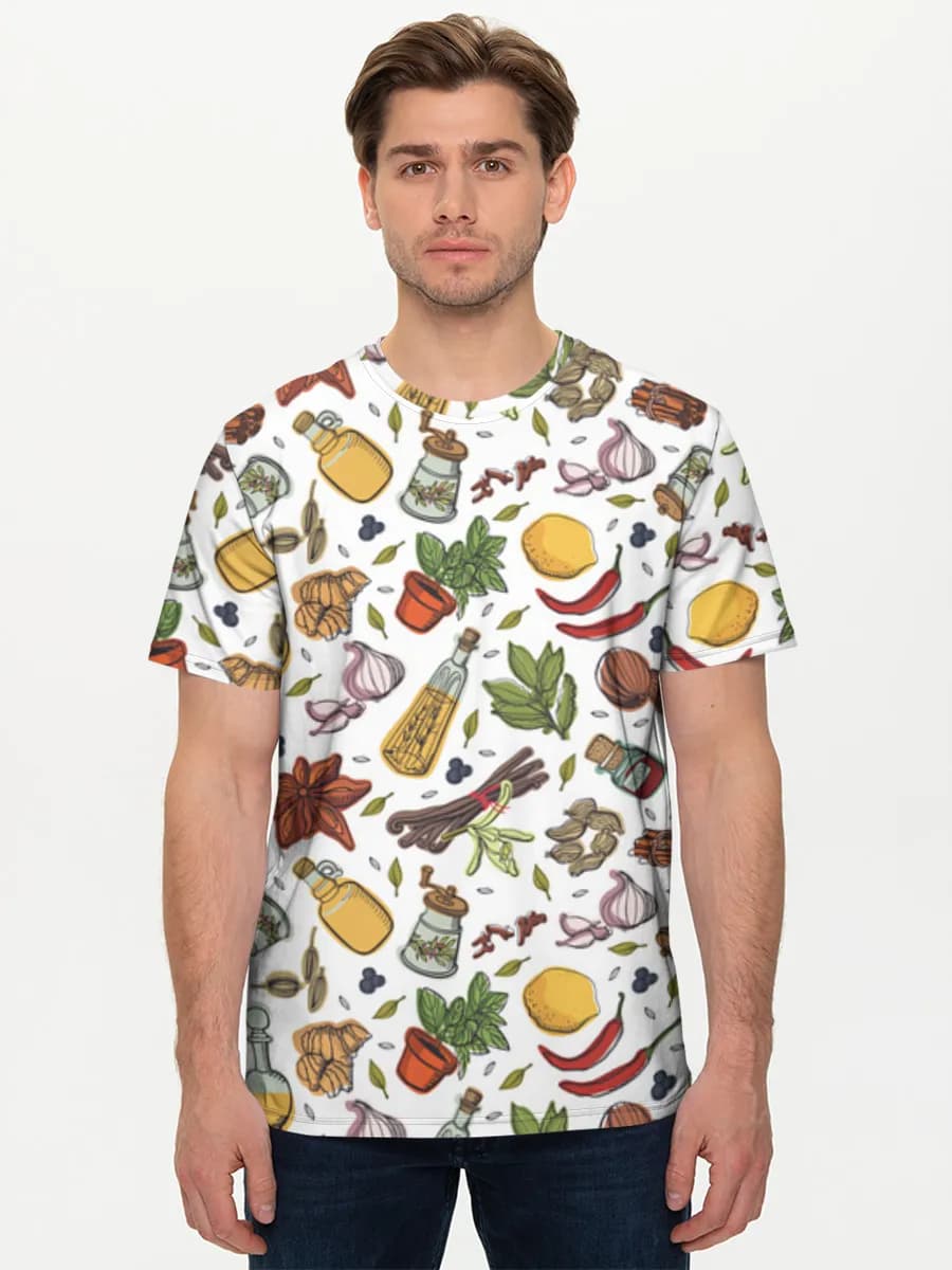 Men's basic cotton T-shirt