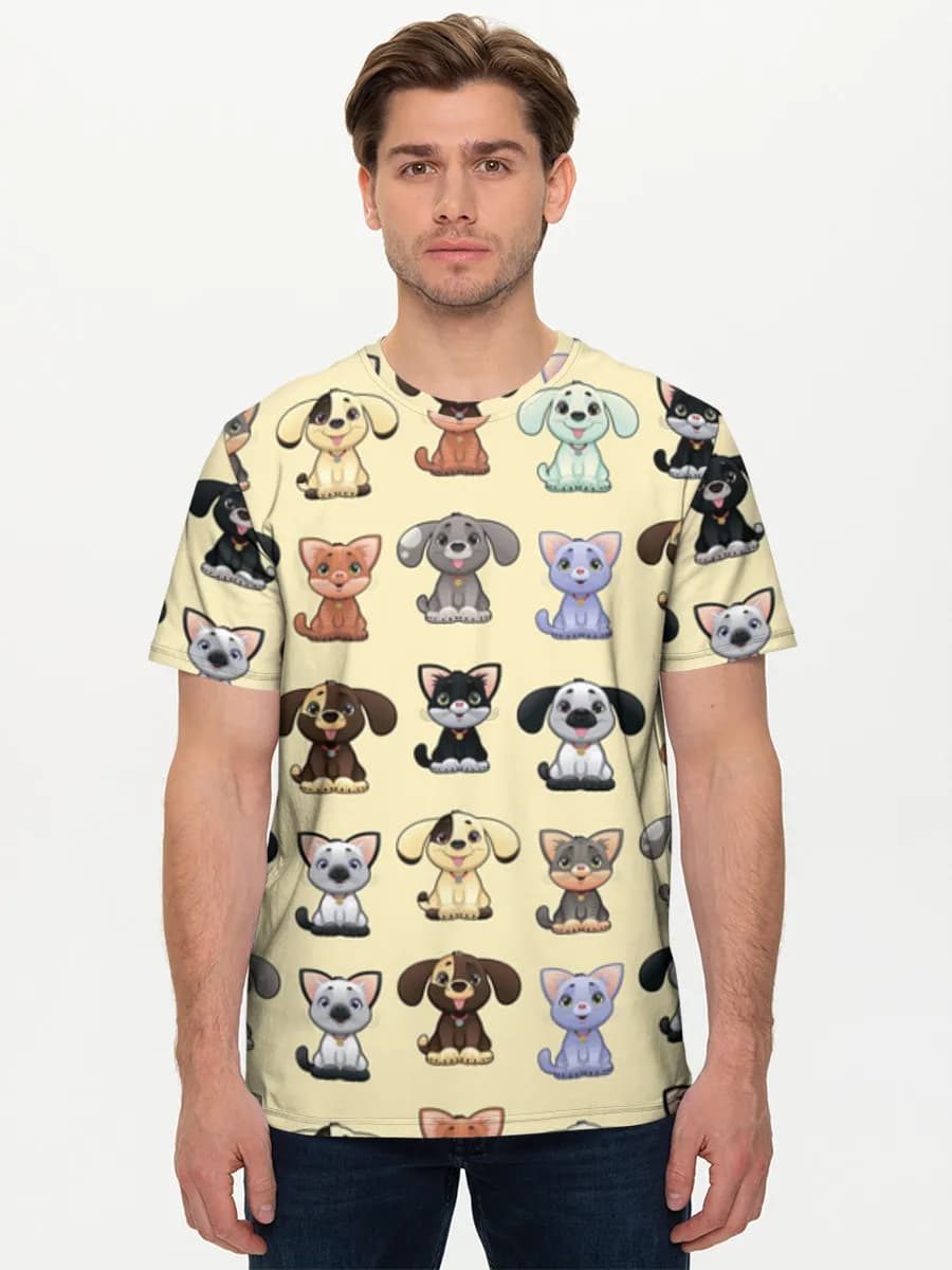 Men's basic cotton T-shirt