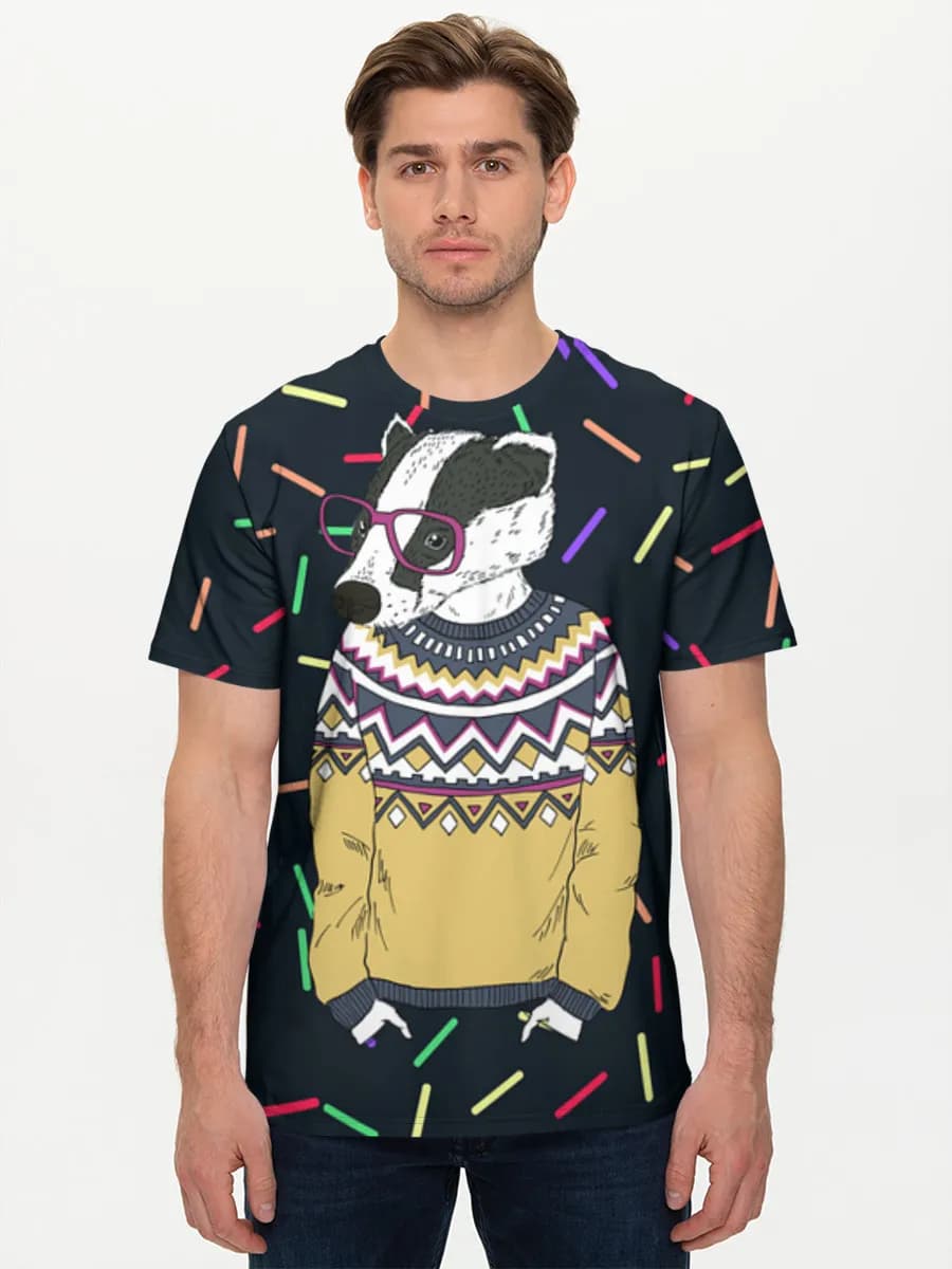 Men's basic cotton T-shirt