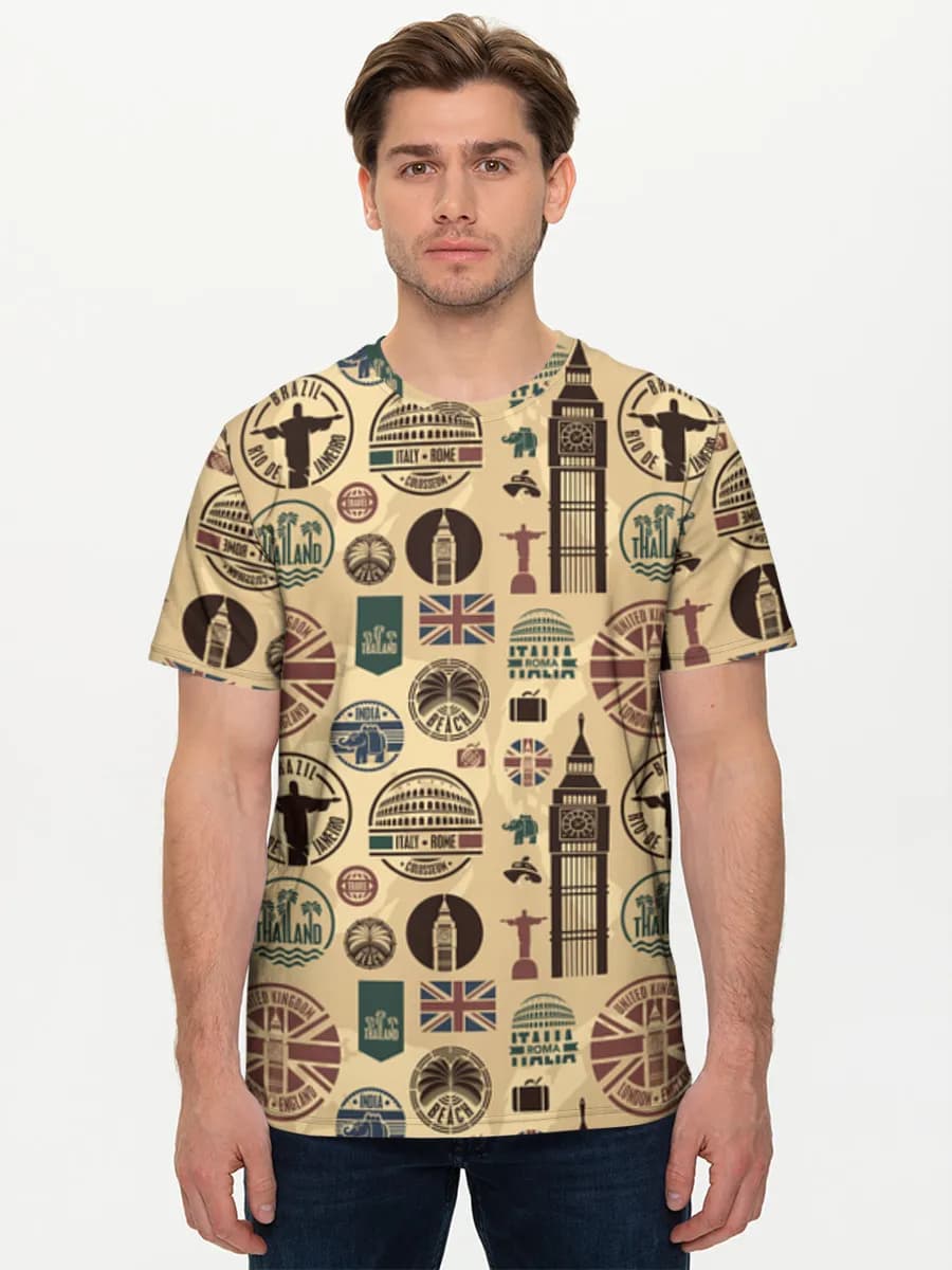 Men's basic cotton T-shirt
