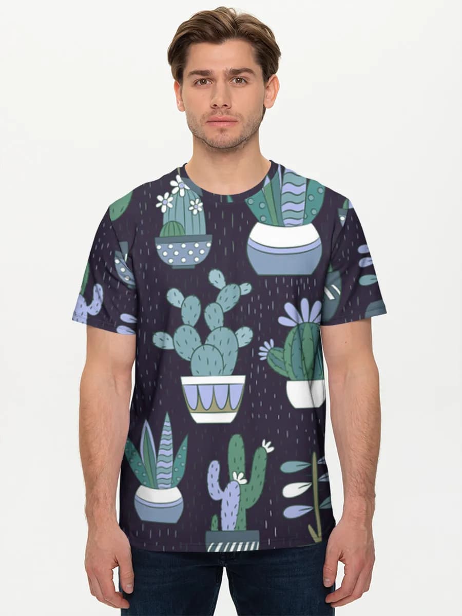 Men's basic cotton T-shirt