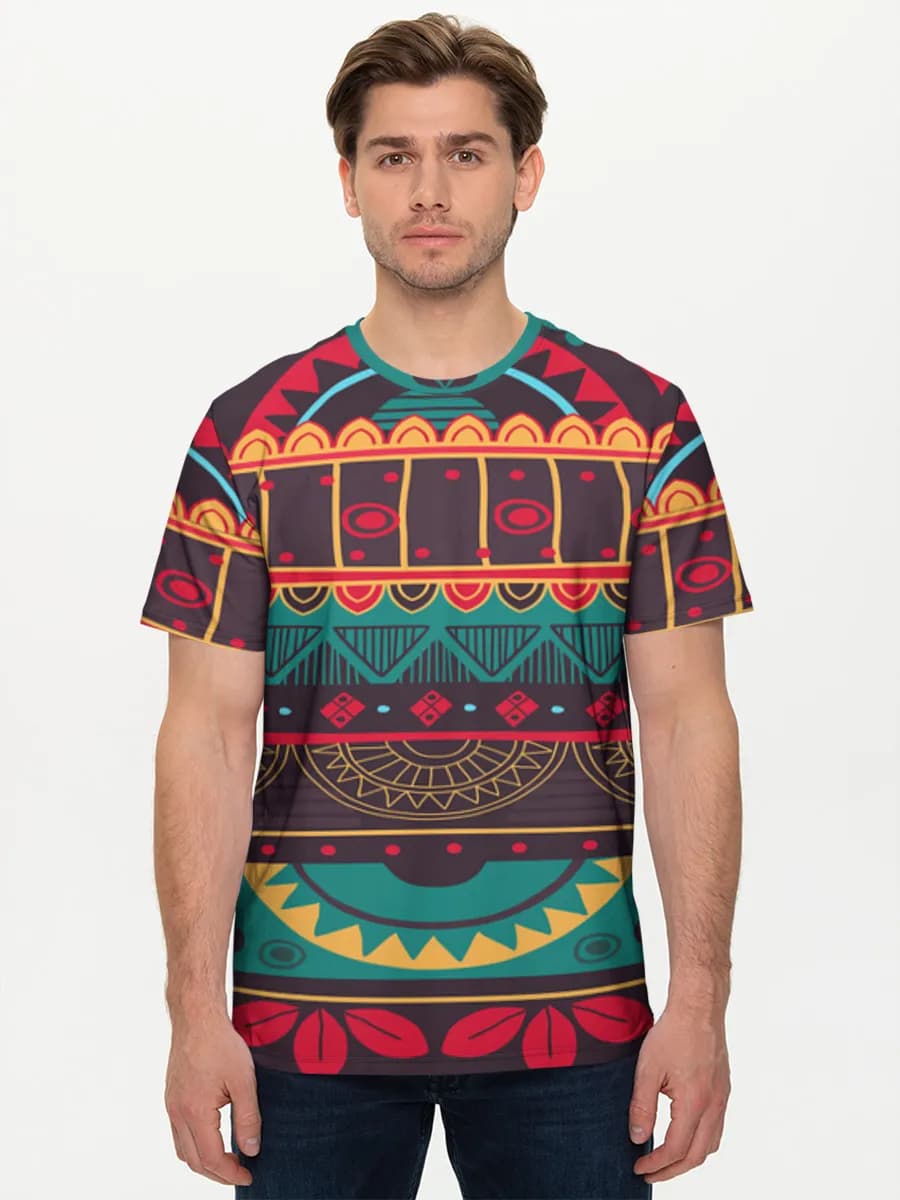 Boho Tribal Geometric Stripes