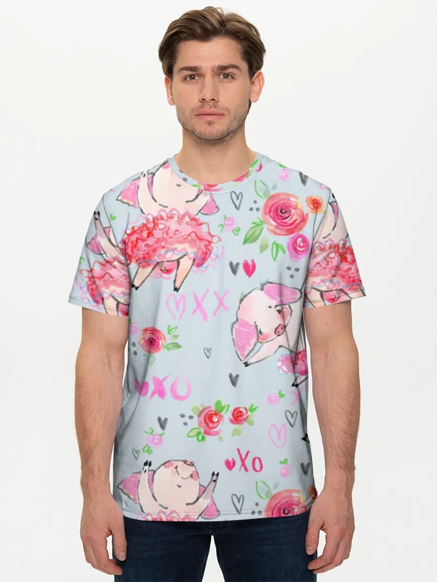 Men's basic cotton T-shirt