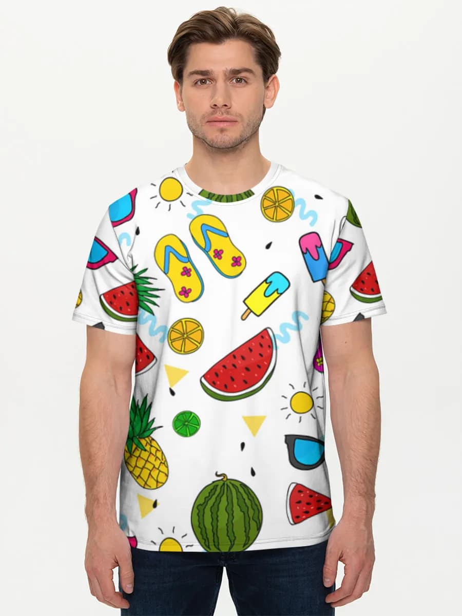 Men's basic cotton T-shirt