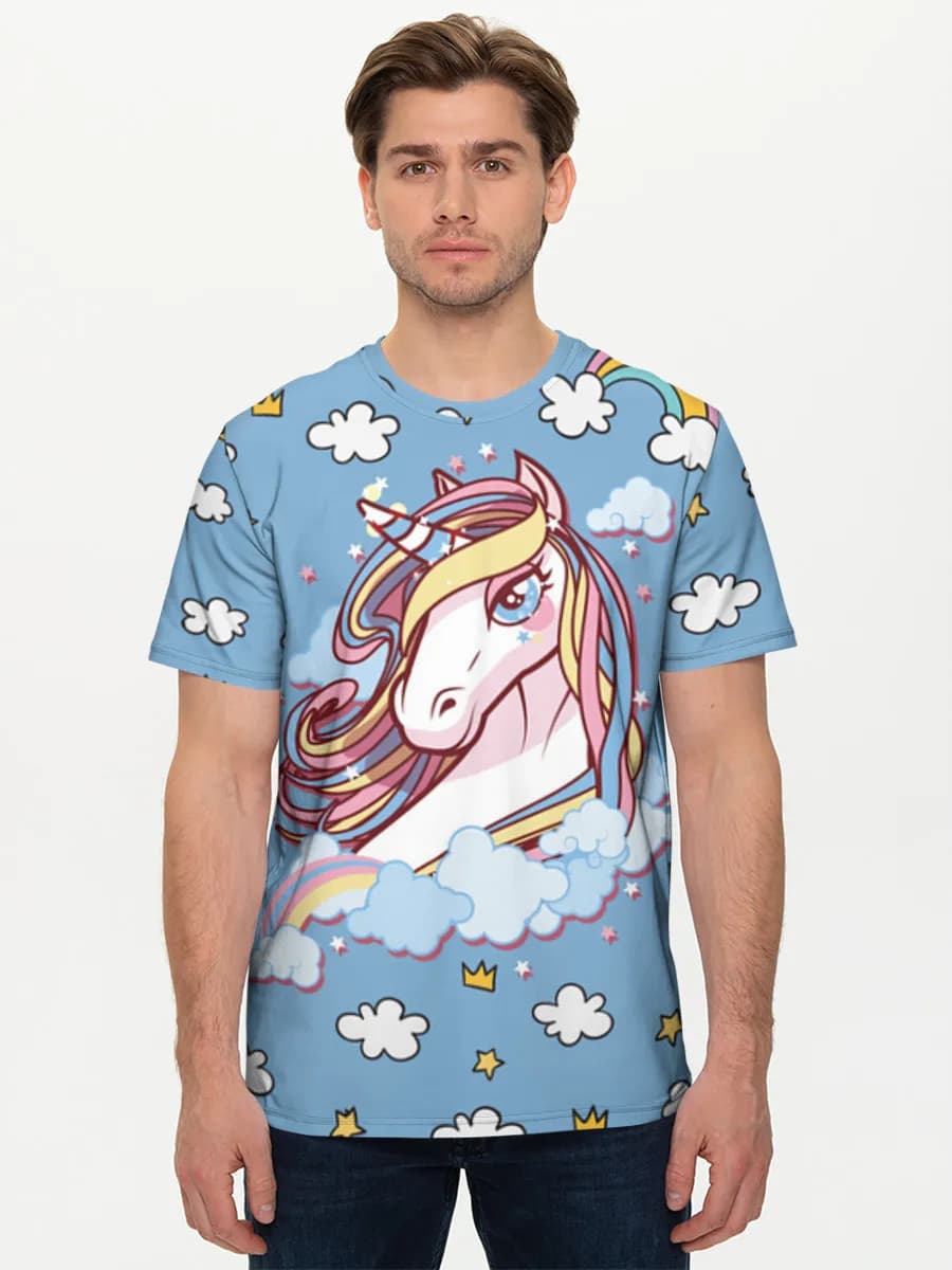 Pastel Unicorn In Clouds