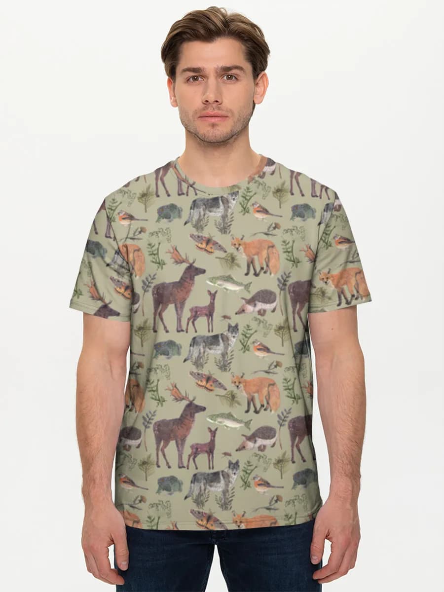 Men's basic cotton T-shirt