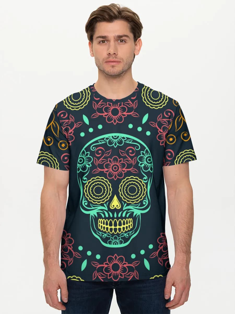 Floral Sugar Skull Art
