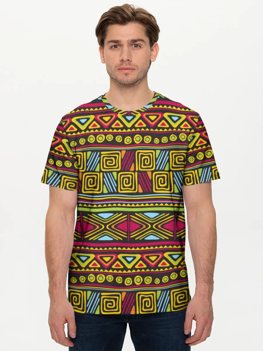 Tribal Geometric Stripes