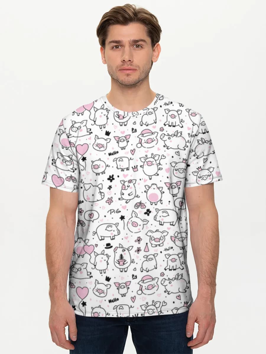 Men's basic cotton T-shirt
