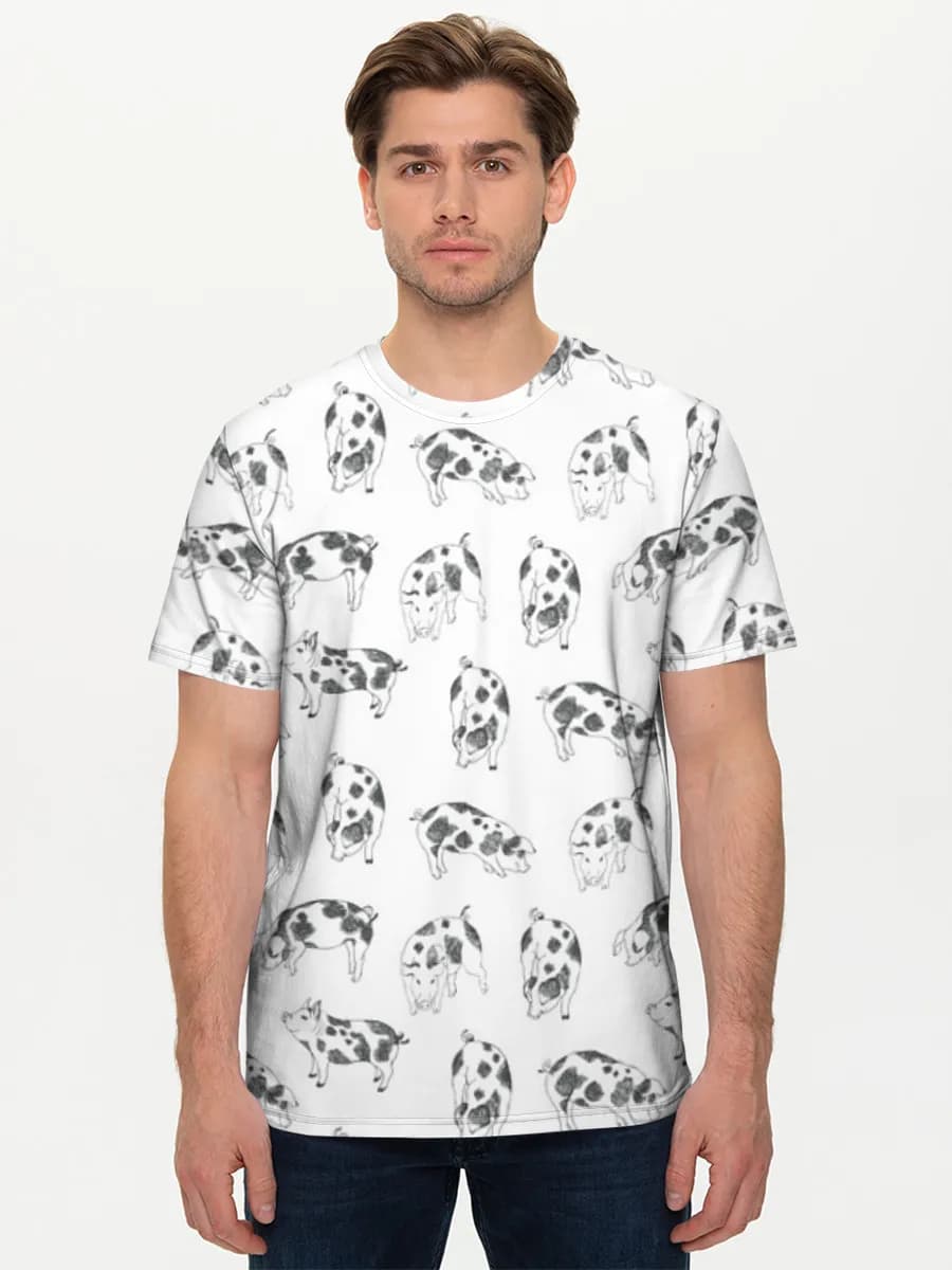 Men's basic cotton T-shirt