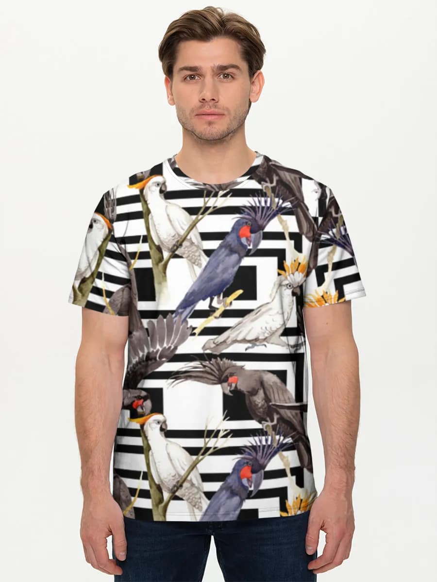 Men's basic cotton T-shirt