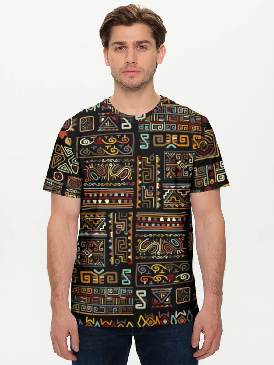 Aztec Tribal Geometric Motifs