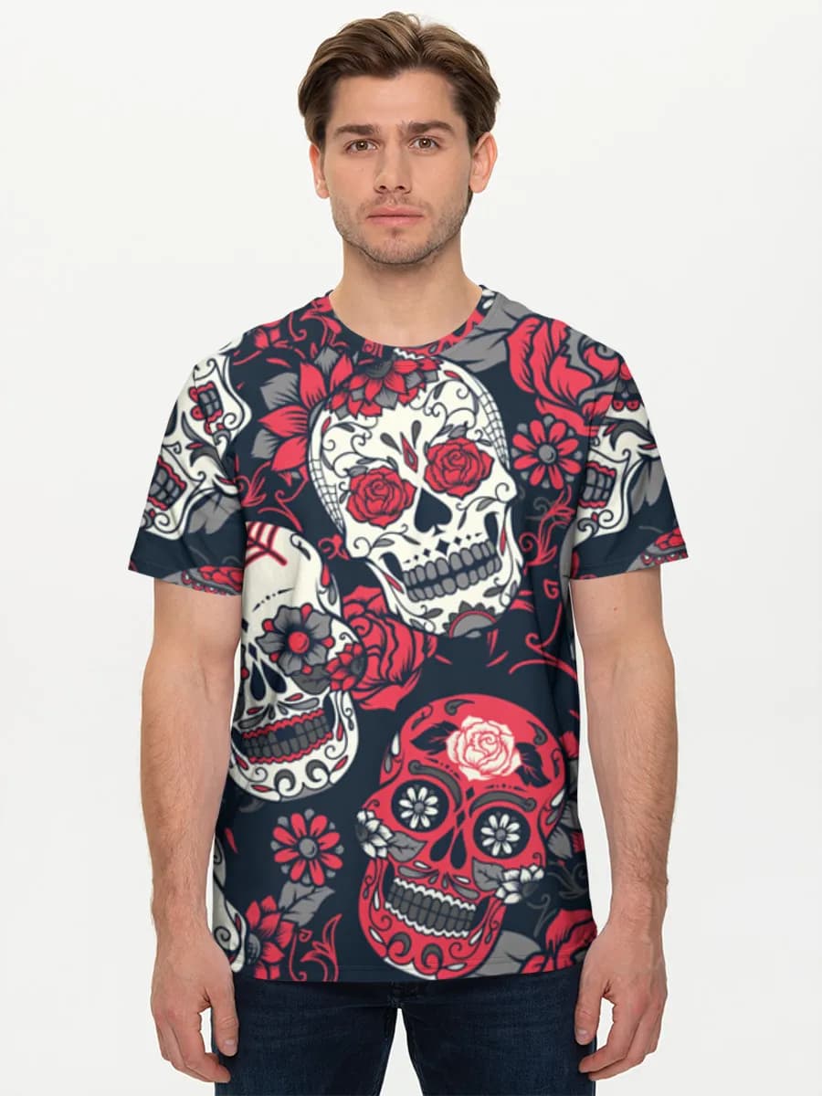 Floral Sugar Skull Collage
