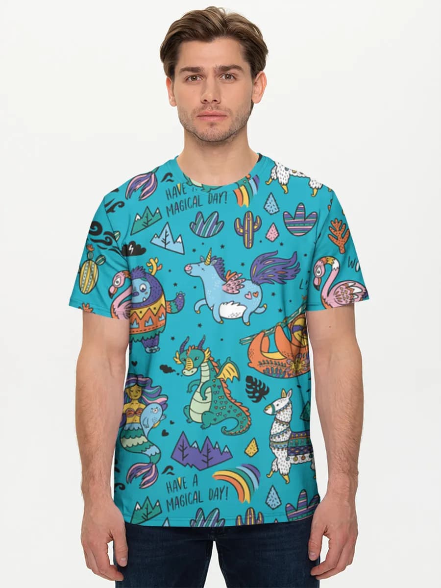 Men's basic cotton T-shirt
