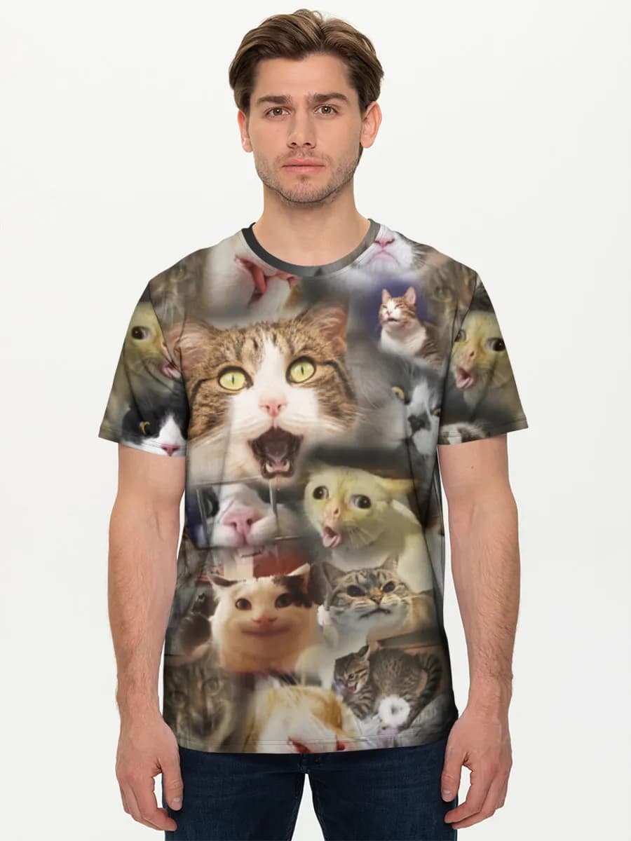 Men's basic cotton T-shirt