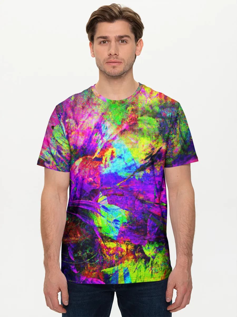 Neon Psychedelic Abstract Splash