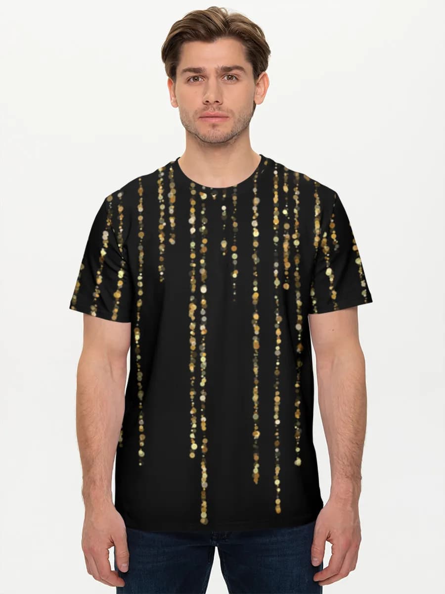 Golden Glitter Rain