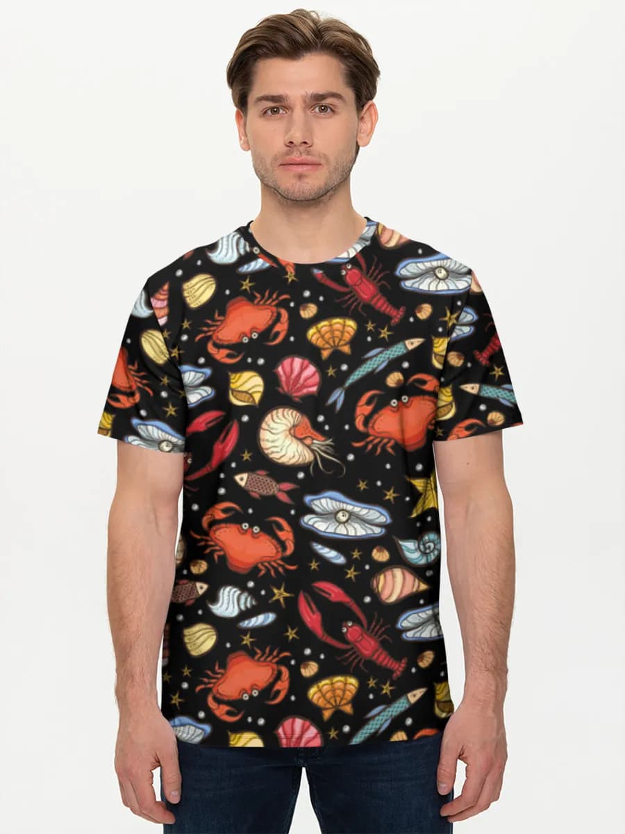 Men's basic cotton T-shirt
