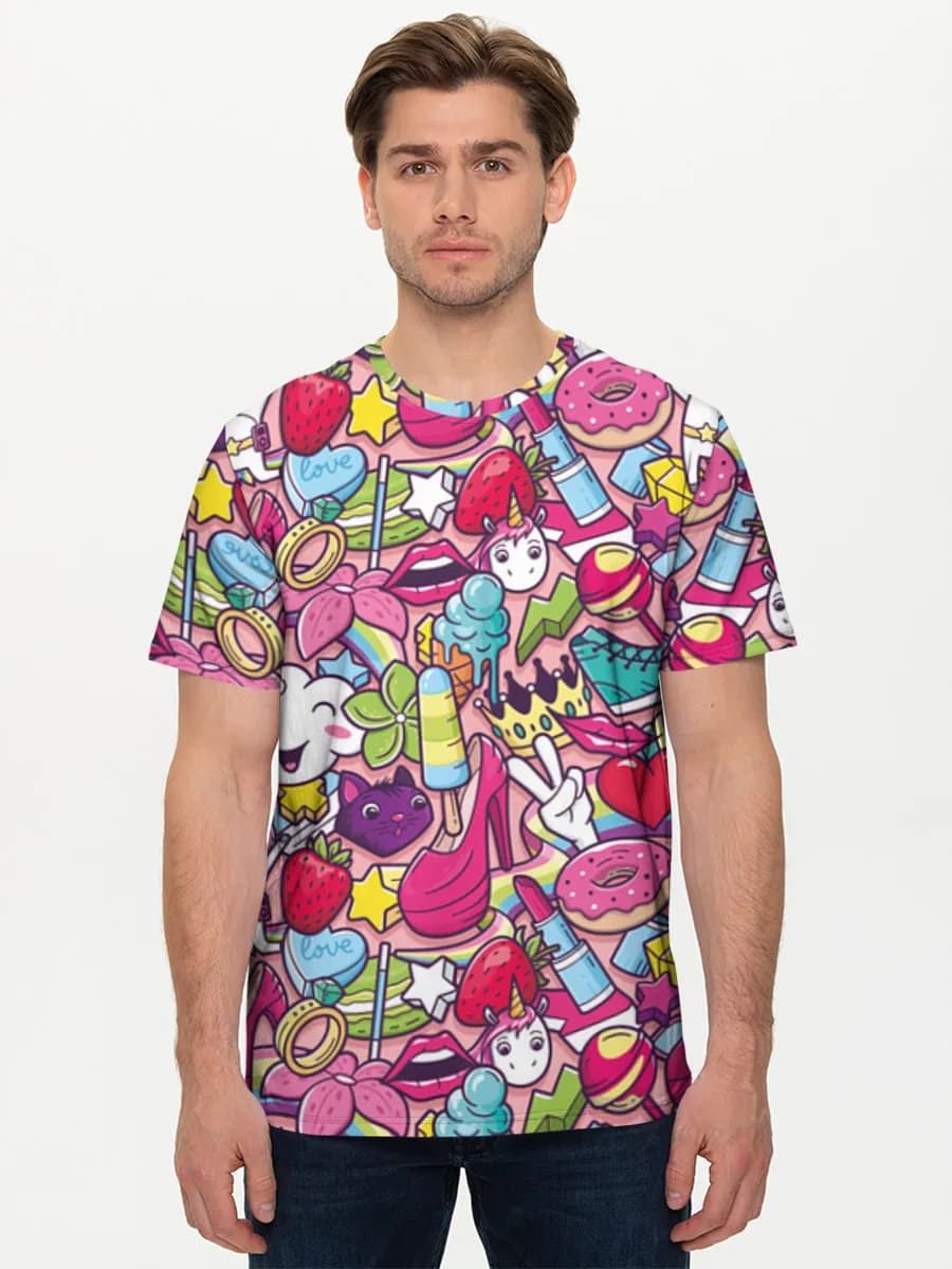 Men's basic cotton T-shirt