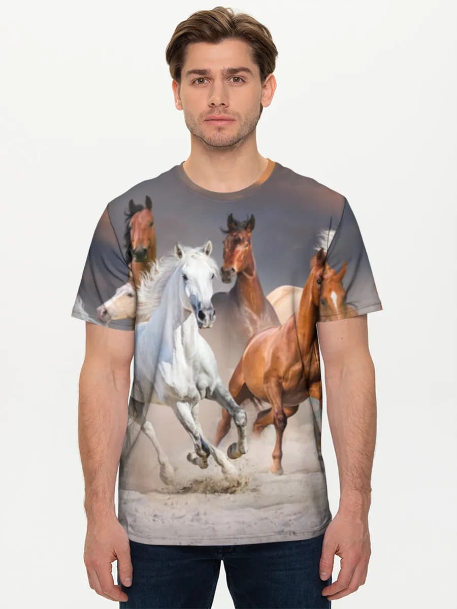 Men's basic cotton T-shirt