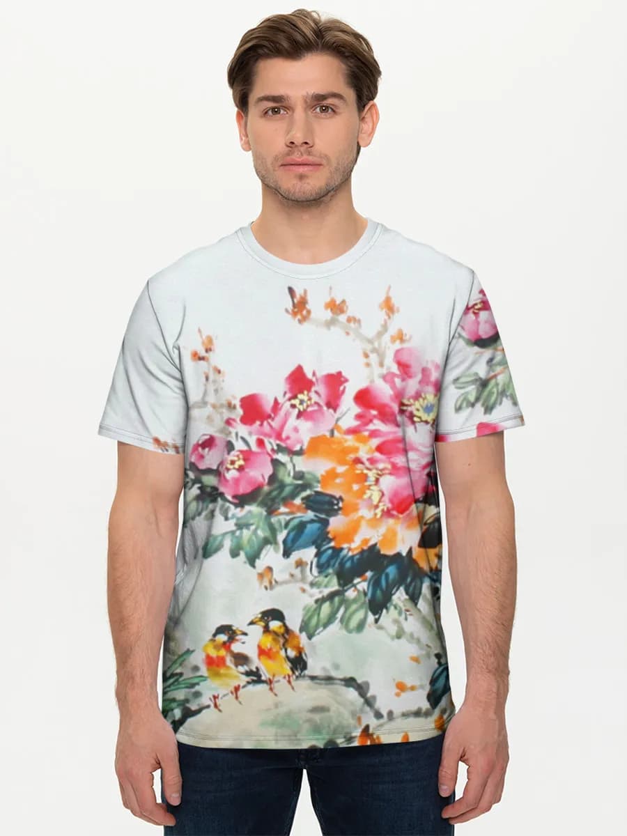 Men's basic cotton T-shirt