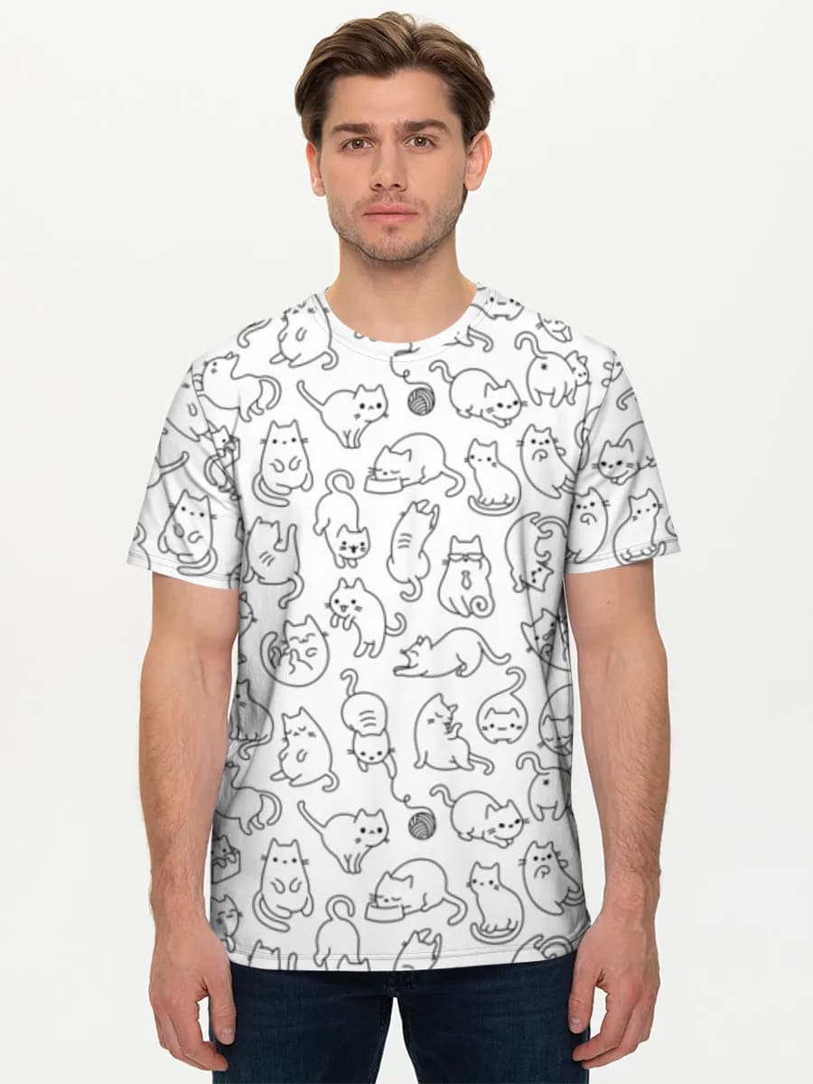 Men's basic cotton T-shirt
