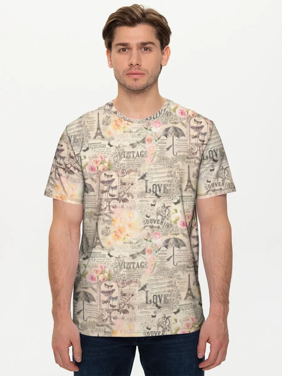 Men's basic cotton T-shirt