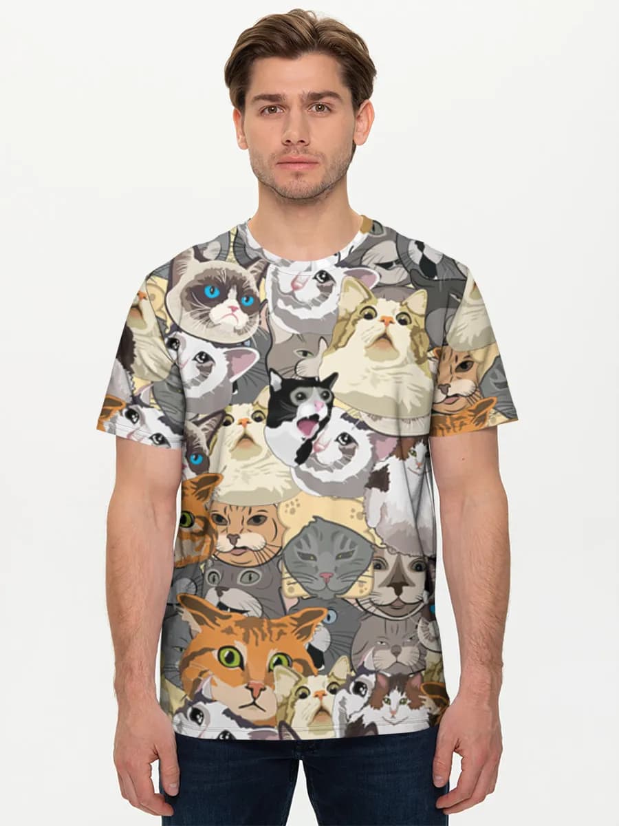 Men's basic cotton T-shirt