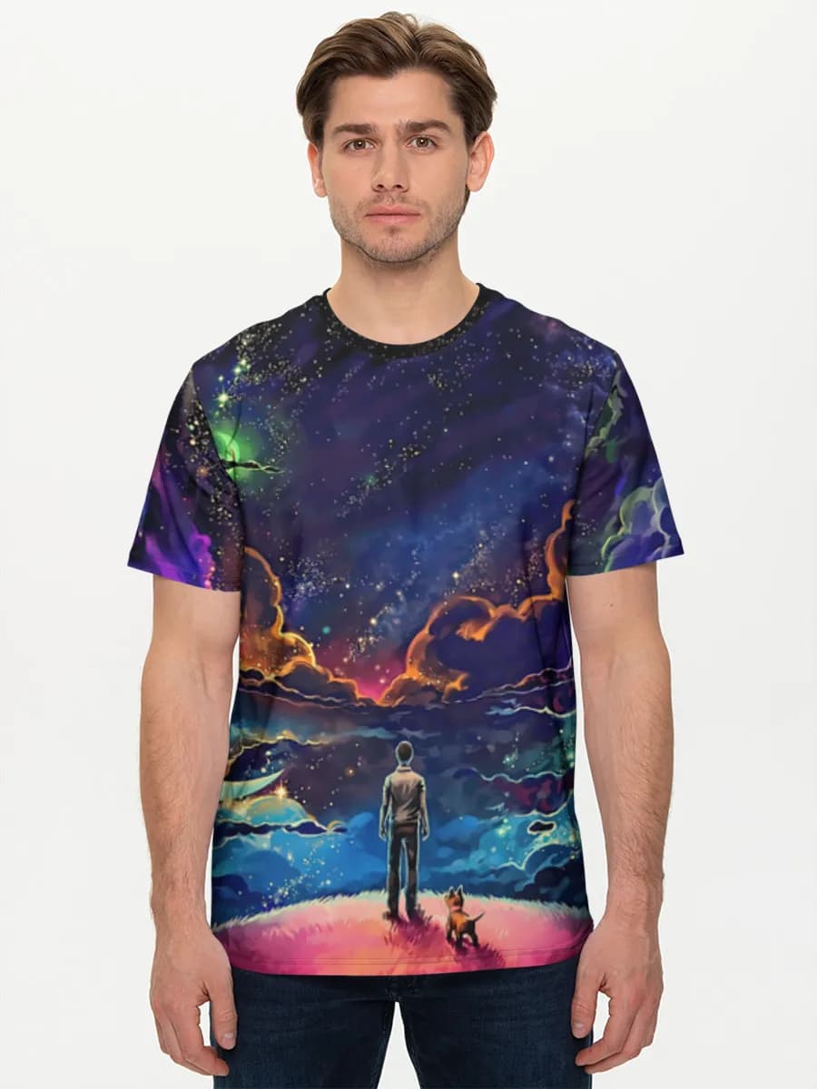 Men's basic cotton T-shirt
