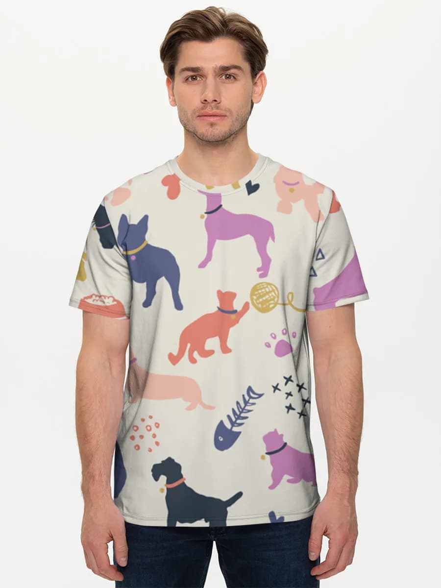 Men's basic cotton T-shirt