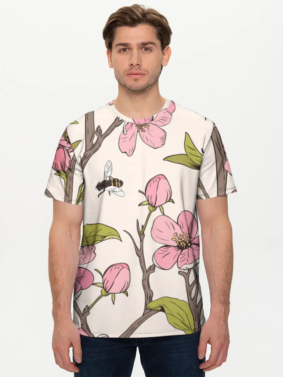 Men's basic cotton T-shirt