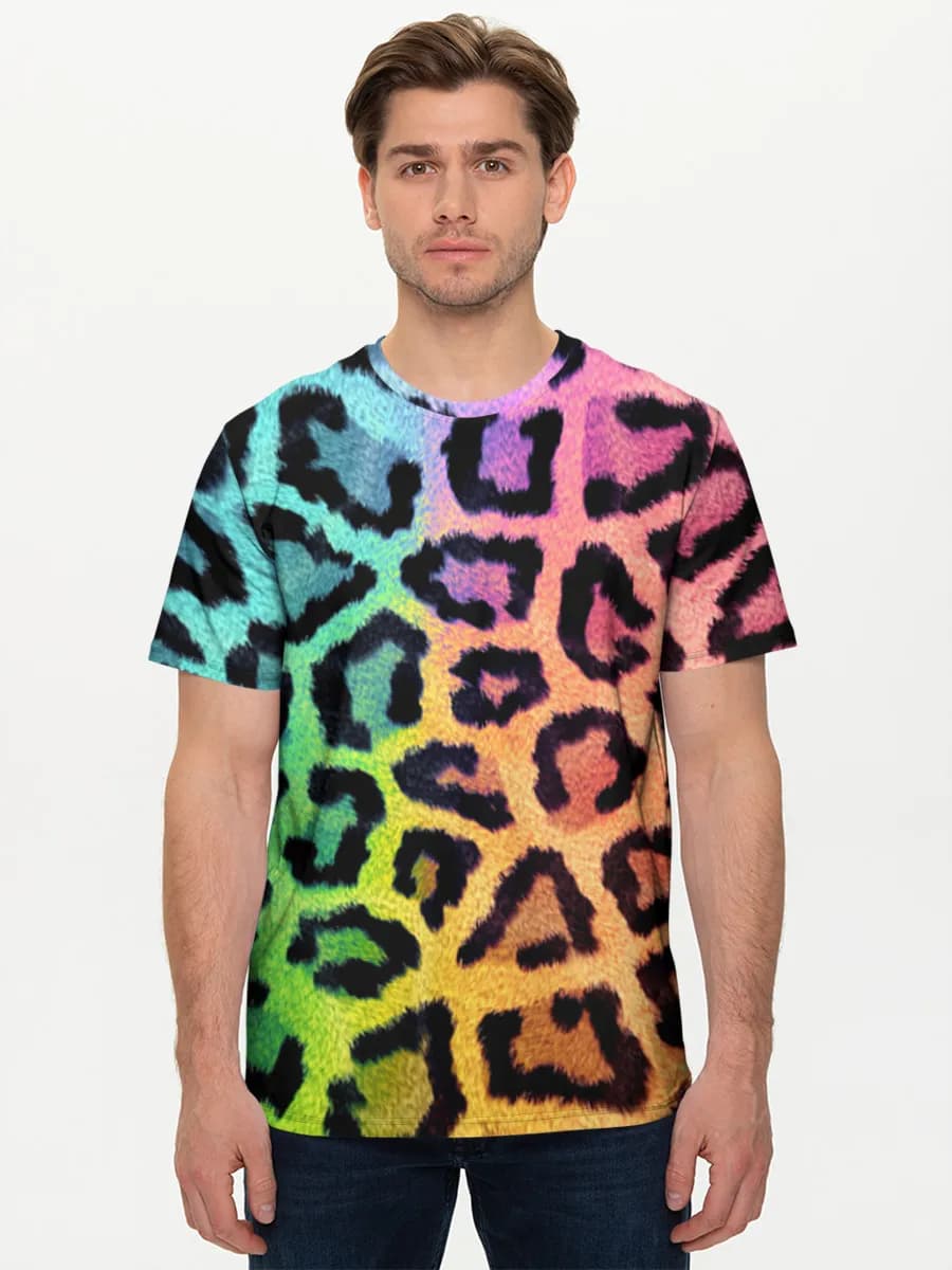 Rainbow Leopard Print