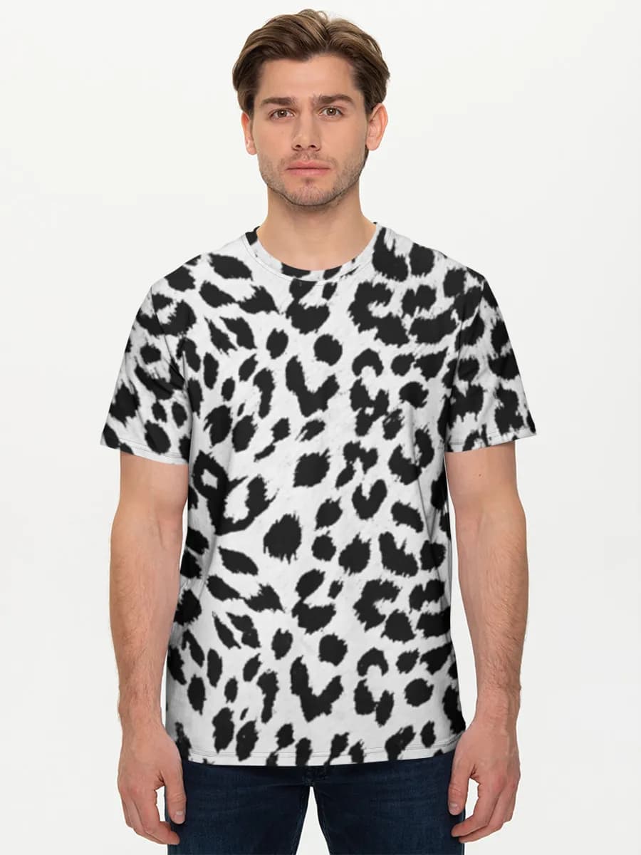 Black And White Leopard Print