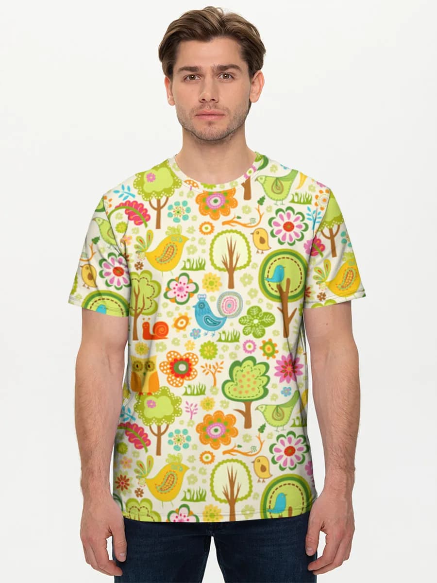 Men's basic cotton T-shirt