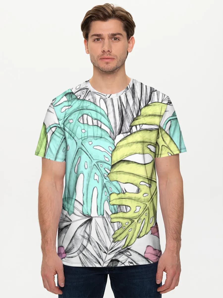Men's basic cotton T-shirt