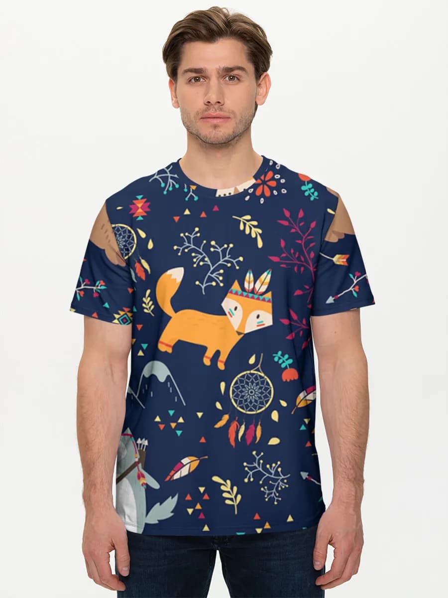 Men's basic cotton T-shirt