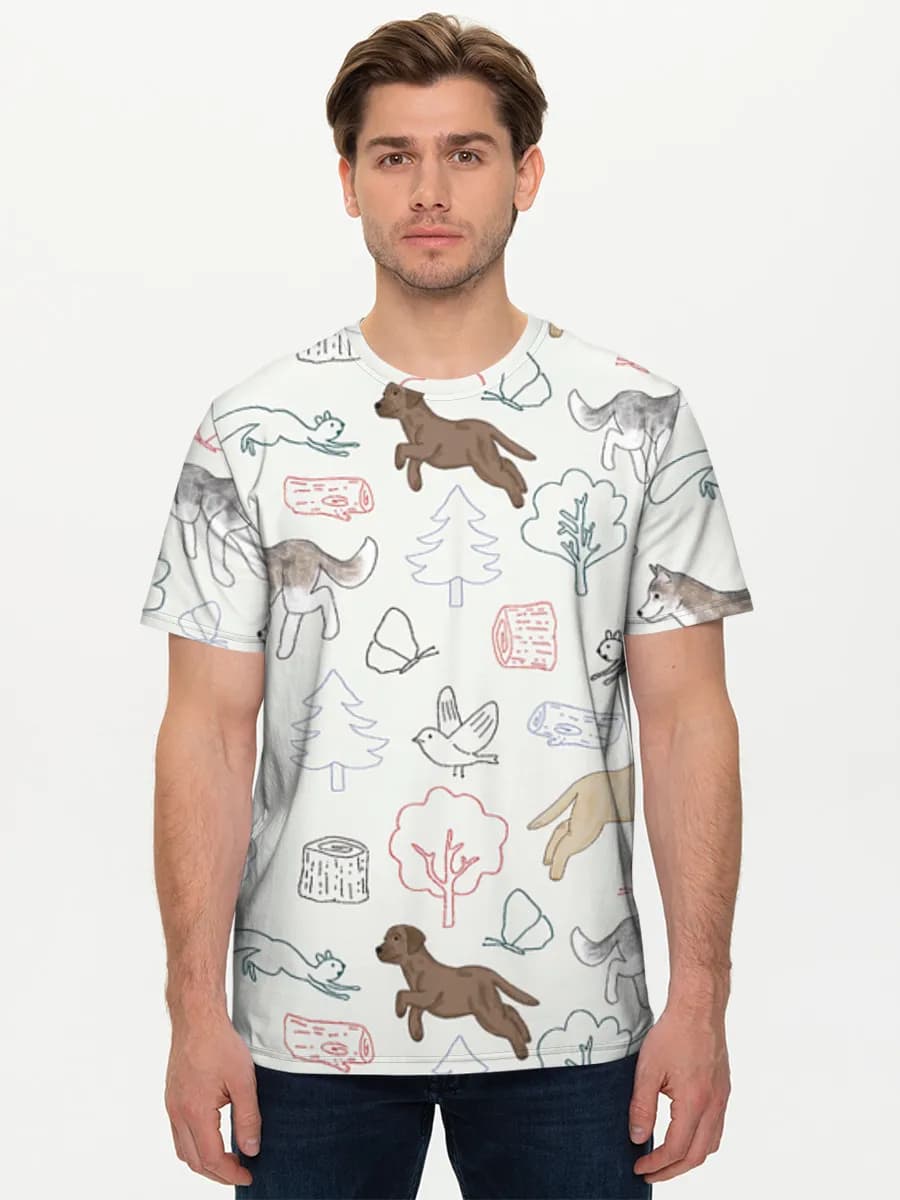 Men's basic cotton T-shirt