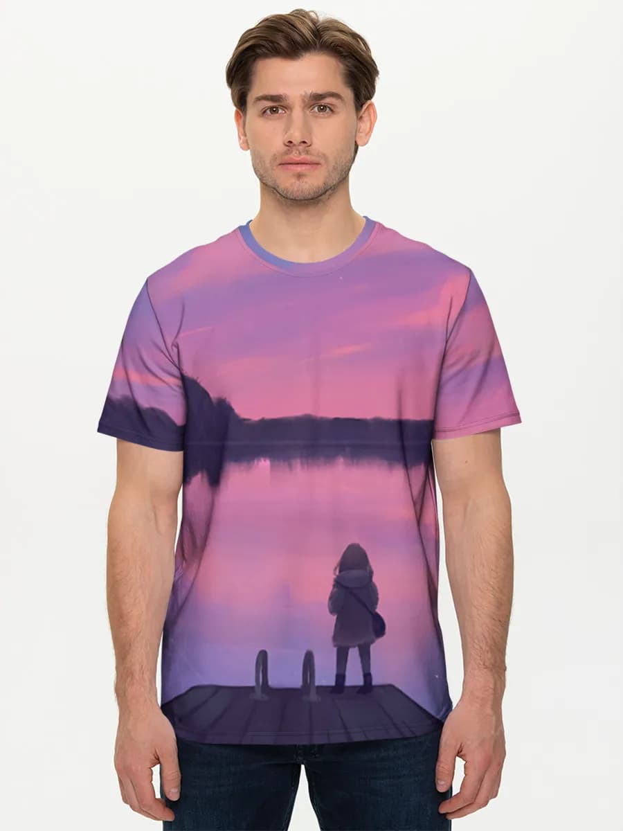 Men's basic cotton T-shirt