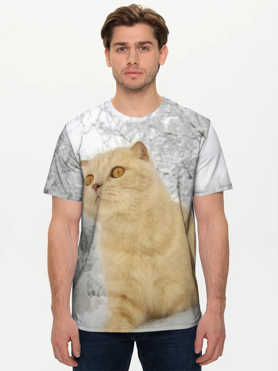 Men's basic cotton T-shirt