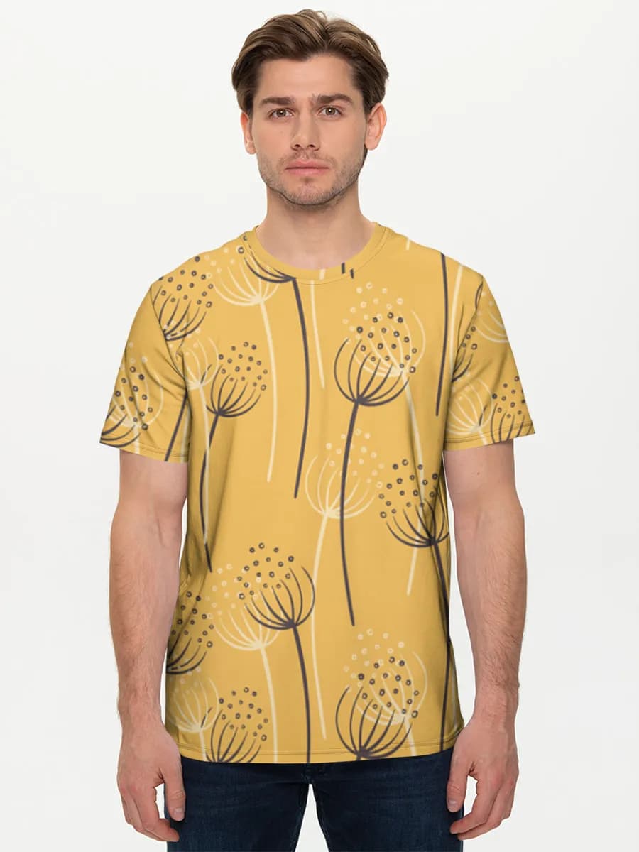 Mustard Botanical Line Art